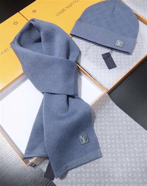 louis vuitton hat and scarf set cheap|louis vuitton scarf cost.